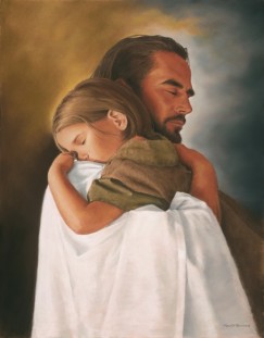 Beautiful-Jesus-Holding-Sleeping-Child-Picture
